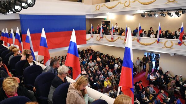 Общенародный съезд жителей Запорожья по вопросу о проведении референдума - Sputnik Южная Осетия