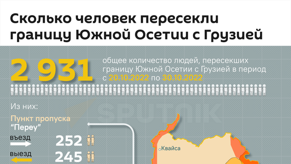 Сколько человек пересекли границу Южной Осетии с Грузией в октябре - Sputnik Южная Осетия