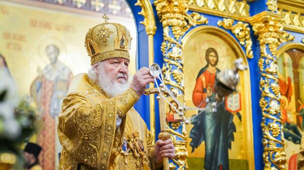 Патриарх Кирилл освятил храм на Кулишках (Аланское подворье) в Москве.  - Sputnik Южная Осетия