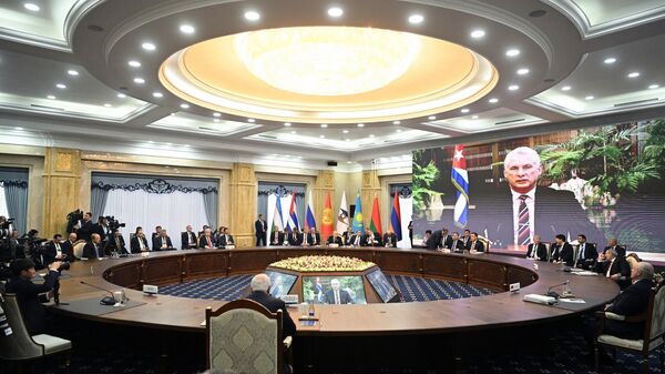 Президент РФ В. Путин принял участие в работе саммита ЕАЭС в Бишкеке - Sputnik Южная Осетия