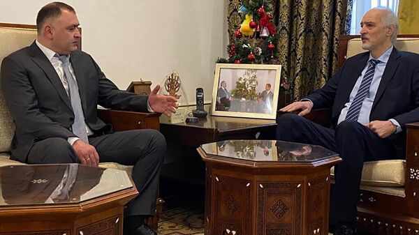 Алан Гаглоев посетил Посольство Сирийской Арабской Республики в Российской Федерации - Sputnik Южная Осетия