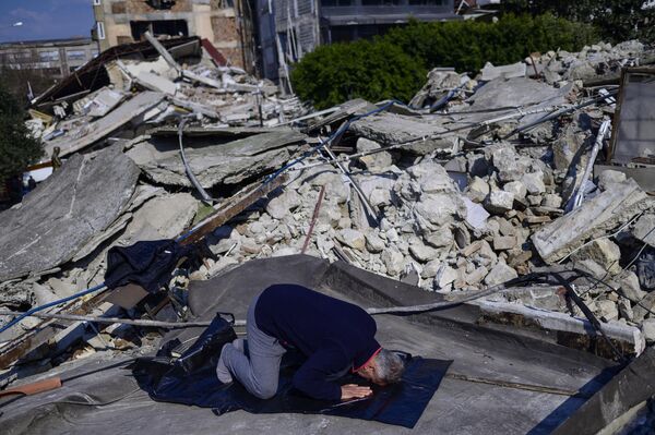Разрушенная мечеть Great Mosque в Хатае вследствие землетрясения в Турции  - Sputnik Южная Осетия