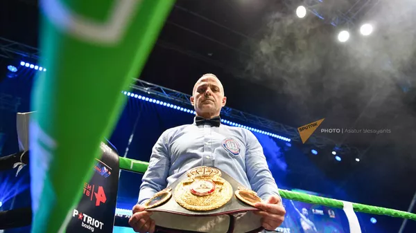 Поединок за титул интерконтинентального чемпиона мира по версии WBA в весовой категории больше 90,7кг между боксерами Майком Балогуном (США) и Муратом Гассиевым (Россия) в спортивно-концертном комплексе им.К.Демирчяна (4 марта 2023). Еревaн - Sputnik Южная Осетия