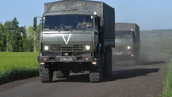 Российские военные отправили гуманитарную помощь в Харьковскую область - Sputnik Южная Осетия