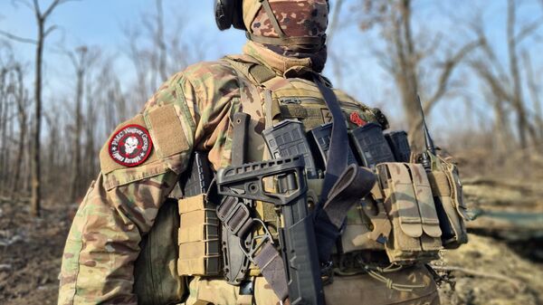 Боец группы Вагнер в Артёмовске (Бахмуте) в ДНР. - Sputnik Южная Осетия