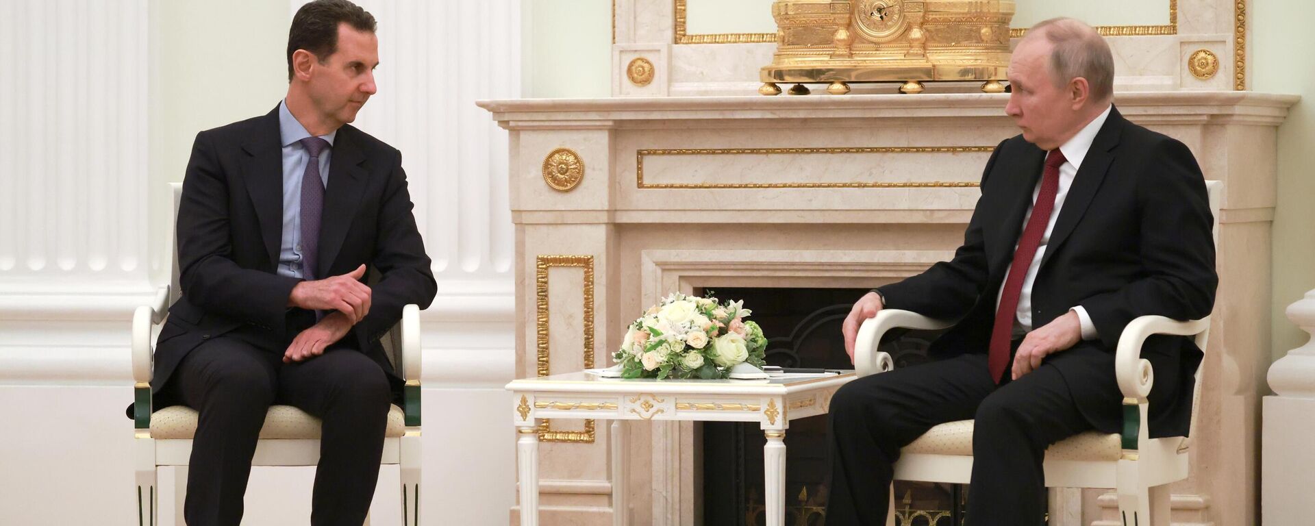 Переговоры президента РФ В. Путина с президентом Сирии Б. Асадом - Sputnik Южная Осетия, 1920, 15.03.2023