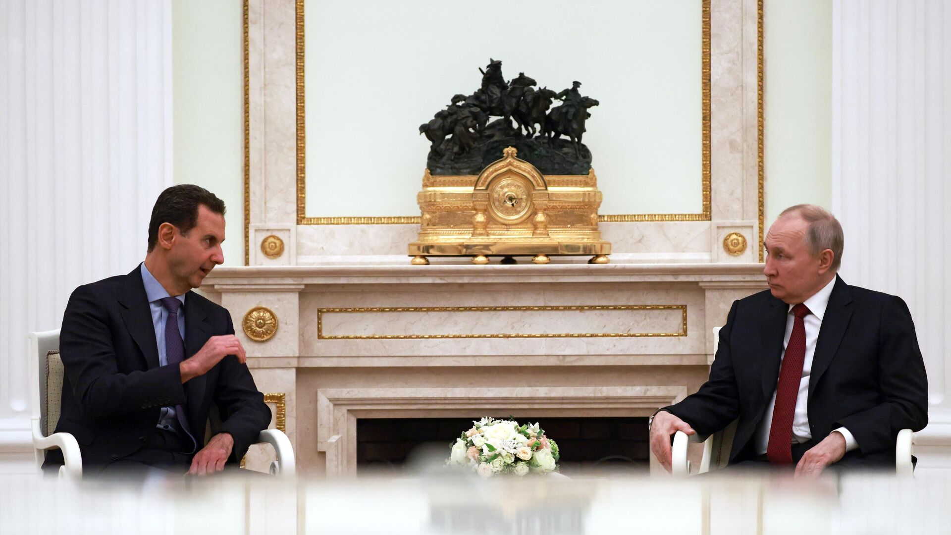 Переговоры президента РФ В. Путина с президентом Сирии Б. Асадом - Sputnik Южная Осетия, 1920, 16.03.2023