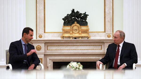 Переговоры президента РФ В. Путина с президентом Сирии Б. Асадом - Sputnik Южная Осетия