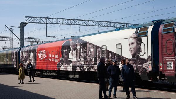 Администратор оргкомитета «Поезда Победы» рассказал о прибытии состава в Северную Осетию - Sputnik Южная Осетия