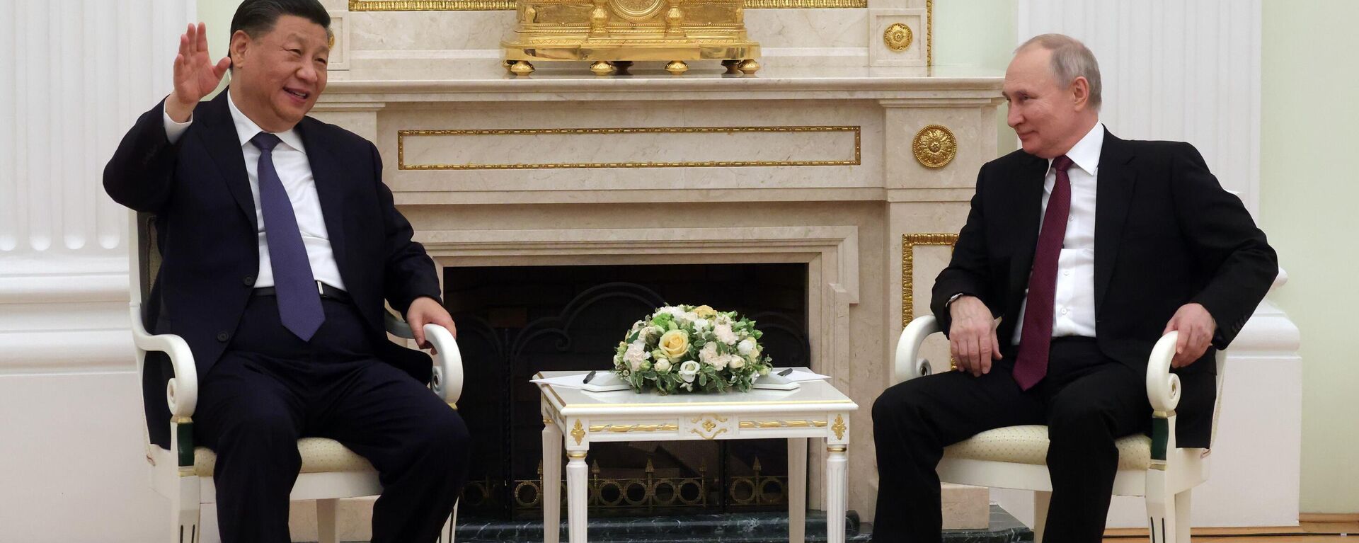 Встреча президента РФ В. Путина с председателем КНР Си Цзиньпином - Sputnik Южная Осетия, 1920, 21.03.2023