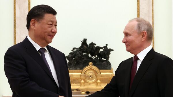 Встреча президента РФ Владимира Путина с председателем КНР Си Цзиньпином - Sputnik Южная Осетия