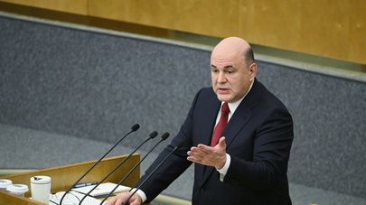 Председатель правительства РФ Михаил Мишустин выступает с отчетом в Госдуме