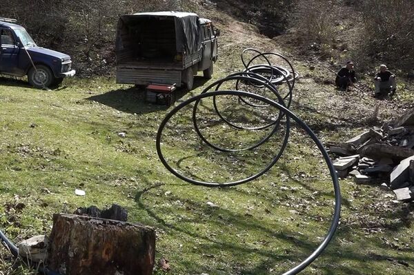 Работы по восстановлению родника в Ленингорском районе Южной Осетии  - Sputnik Южная Осетия