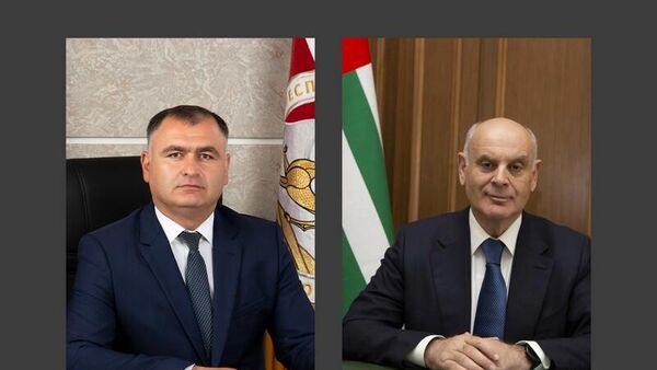 Президенты Южной Осетии и Абхазии Алан Гаглоев и Аслан Бжания - Sputnik Южная Осетия