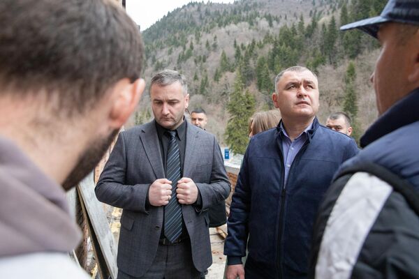 Объезд президента по объектам строительства - Sputnik Южная Осетия