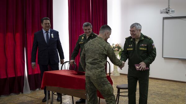 Награждение в кадетской школе Минобороны РЮО в Цхинвале - Sputnik Южная Осетия