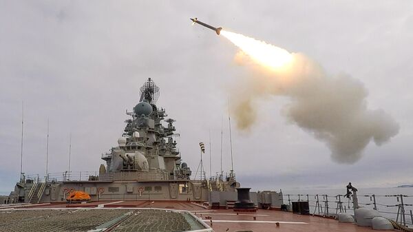 Запуск ракеты Кинжал с корабля ВМФ России. Архивное фото  - Sputnik Южная Осетия
