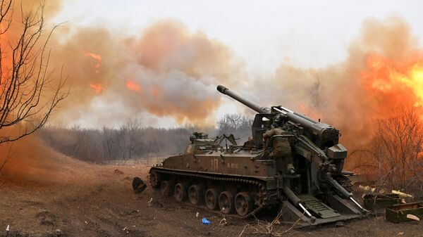 Работа артиллерии ВС РФ на Донецком направлении - Sputnik Южная Осетия