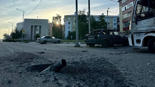 Последствия обстрела Шебекино в Белгородской области. Архивное фото - Sputnik Южная Осетия