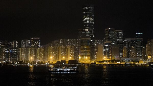 Вид на ночной Гонконг - Sputnik Южная Осетия