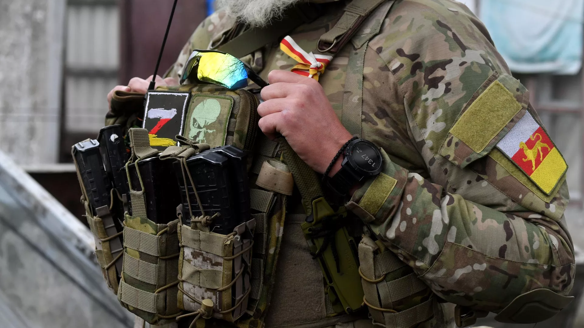 Военнослужащий батальона Шторм в зоне СВО. Архивное фото 