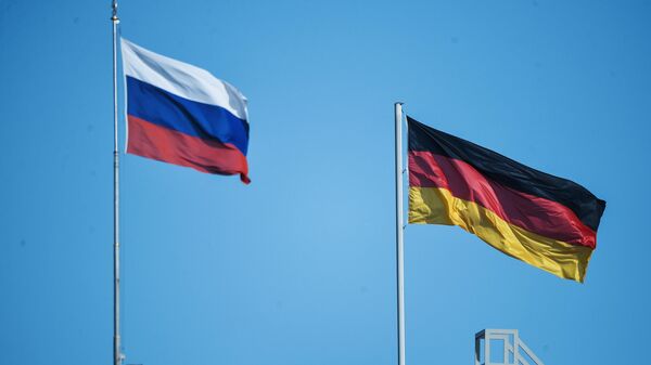 Флаги России и Германии в Берлине - Sputnik Южная Осетия