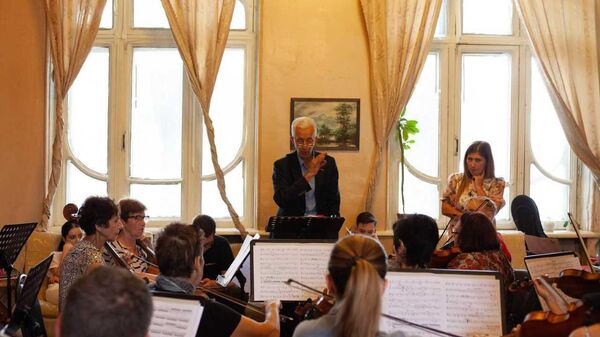 Репетиция концерта в зале Союза композиторов - Sputnik Южная Осетия
