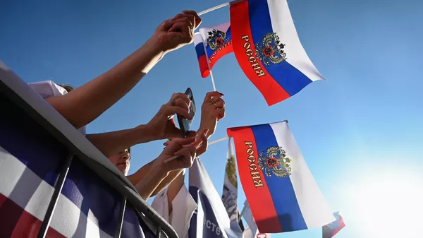 Празднование присоединения к России ЛНР, ДНР, Херсонской и Запорожской областей в регионах РФ - Sputnik Южная Осетия