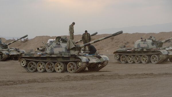 Азербайджанские танки Т-55. Архивное фото - Sputnik Южная Осетия