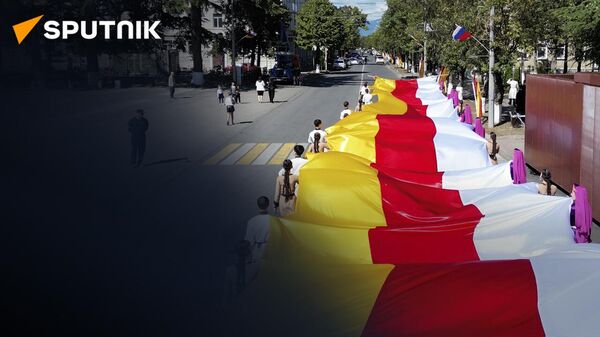 Как в Южной Осетии отметили День осетинского флага - Sputnik Южная Осетия