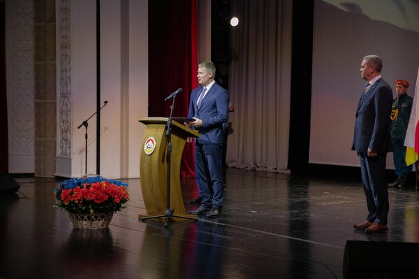 Торжественное собрание по случаю 15-летия образования МЧС Южной Осетии - Sputnik Южная Осетия