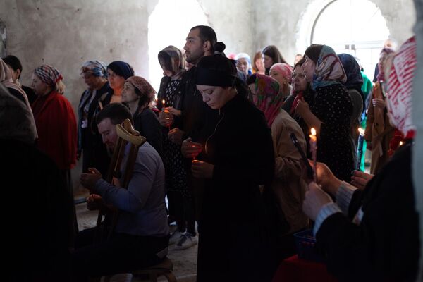 Первый молебен в новом храме - Sputnik Южная Осетия