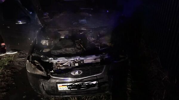 Возгорание автомобиля в селе Гуджабар - Sputnik Южная Осетия