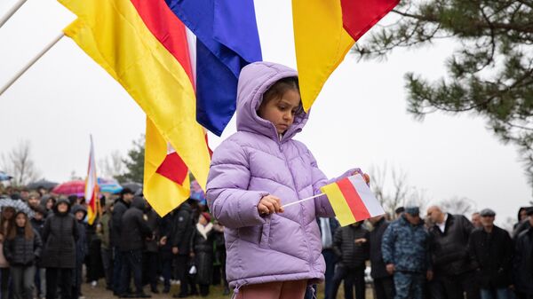 Митинг у въезда в Цхинвал - Sputnik Южная Осетия