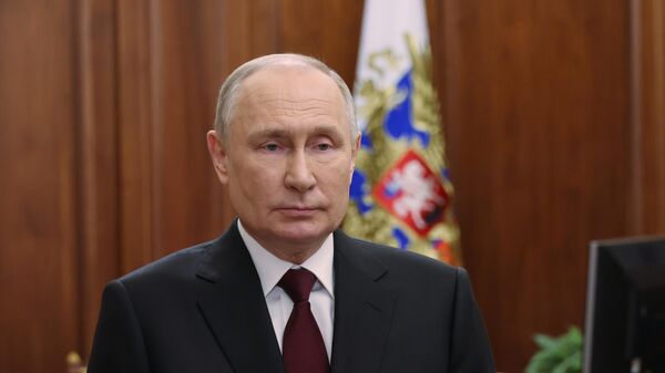 Видеообращение президента РФ В. Путина по случаю Дня работника органов безопасности - Sputnik Южная Осетия