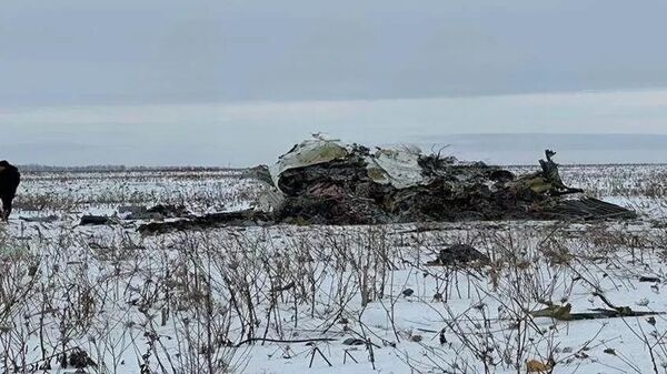 Место падения самолета Ил-76 в Белгородской области - Sputnik Южная Осетия
