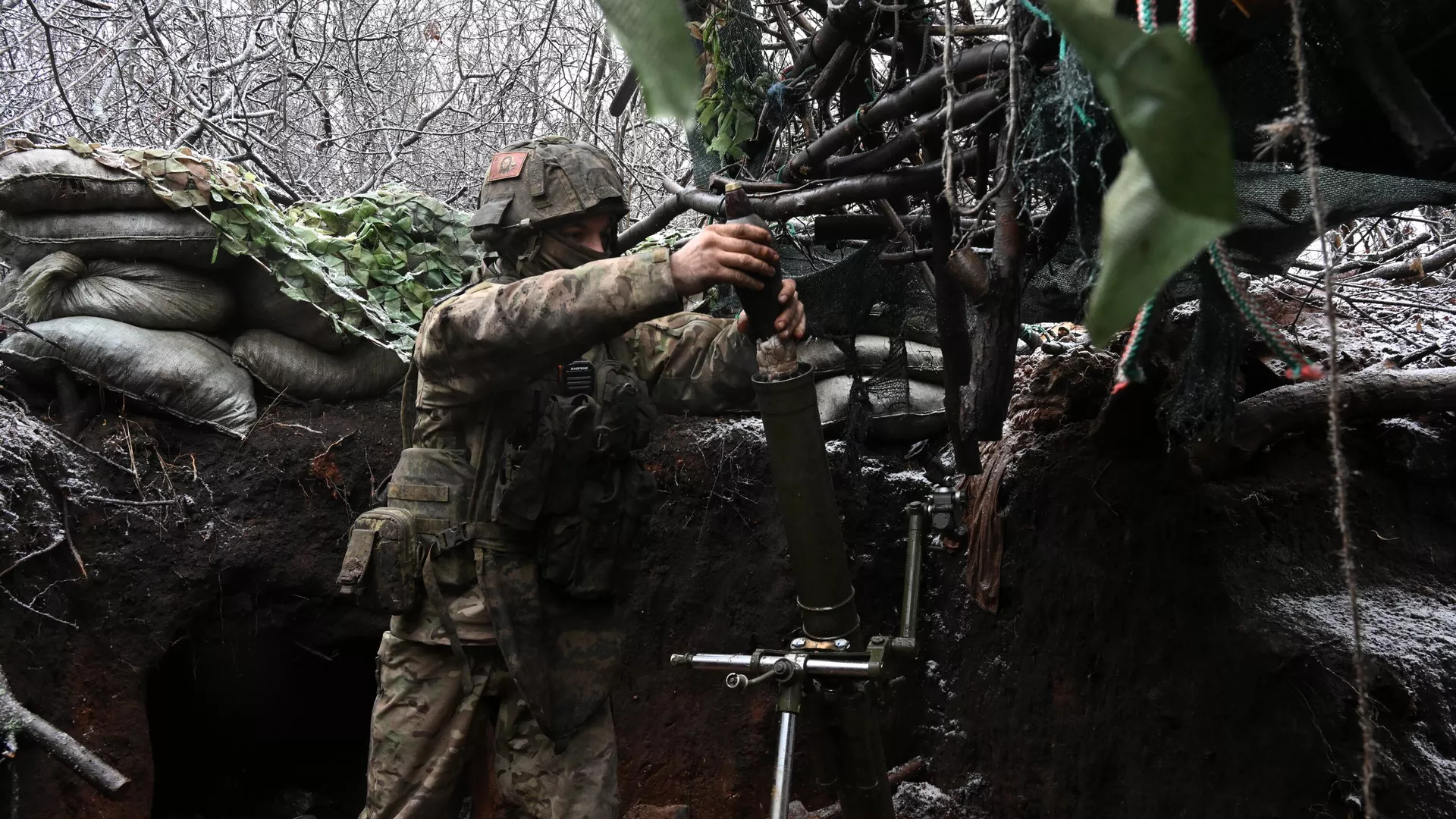 Российский военнослужащий в зоне СВО. Архивное фото
