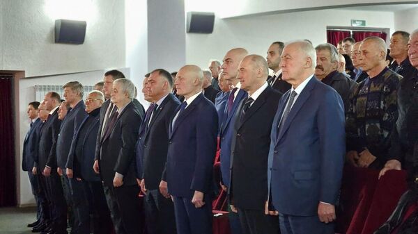 Торжественное собрание в Цхинвале, посвященное 35-й годовщине вывода советских войск из Афганистана  - Sputnik Южная Осетия