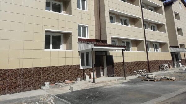Строящийся в поселке Знаур многоквартирный жилой дом  - Sputnik Южная Осетия