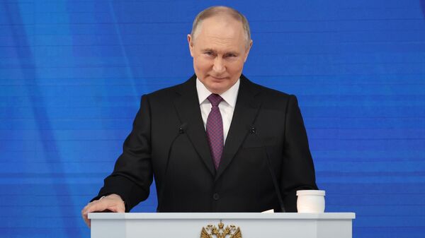 Президент РФ Владимир Путин обращается с посланием к Федеральному Собранию - Sputnik Южная Осетия