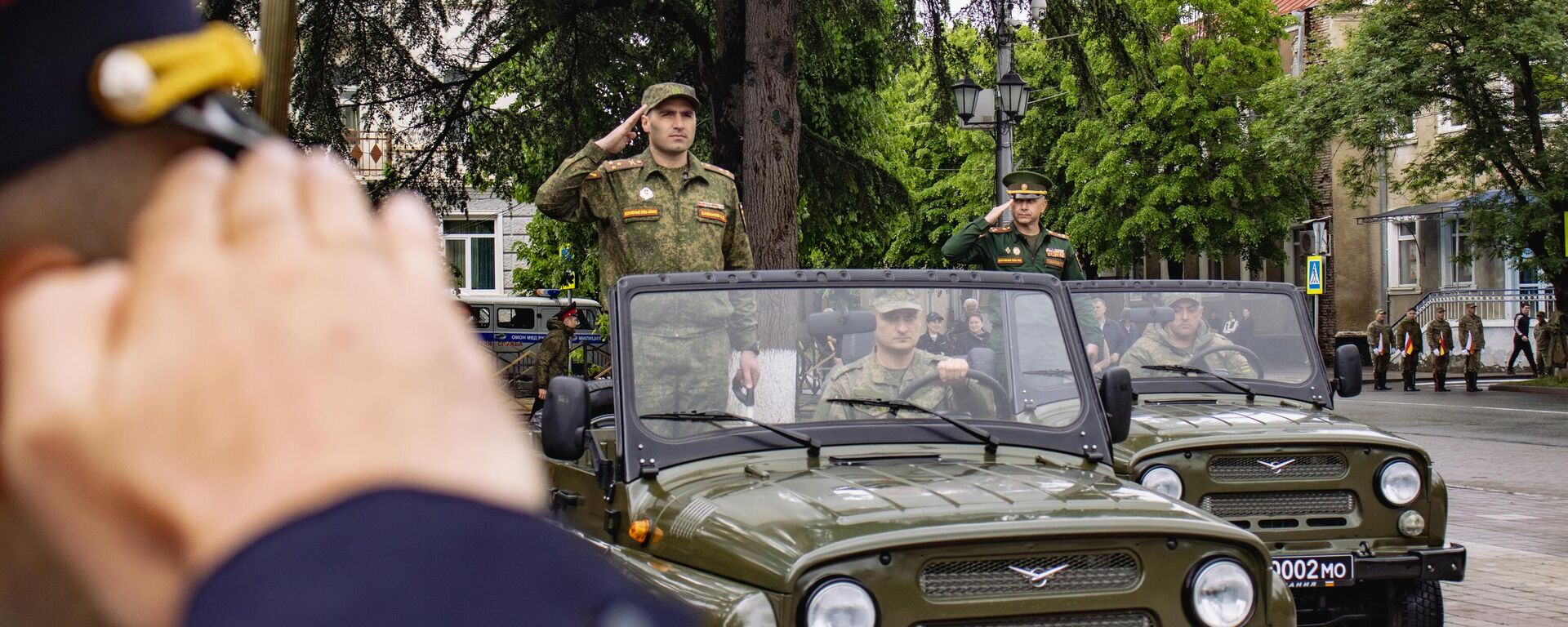 В Цхинвале прошла генеральная репетиция военного парада ко Дню Победы - Sputnik Южная Осетия, 1920, 05.05.2025