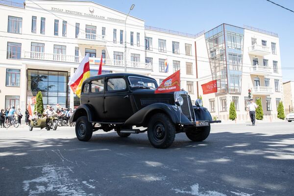 Авто-мото-велопробег в День Победы в Цхинвале - Sputnik Южная Осетия