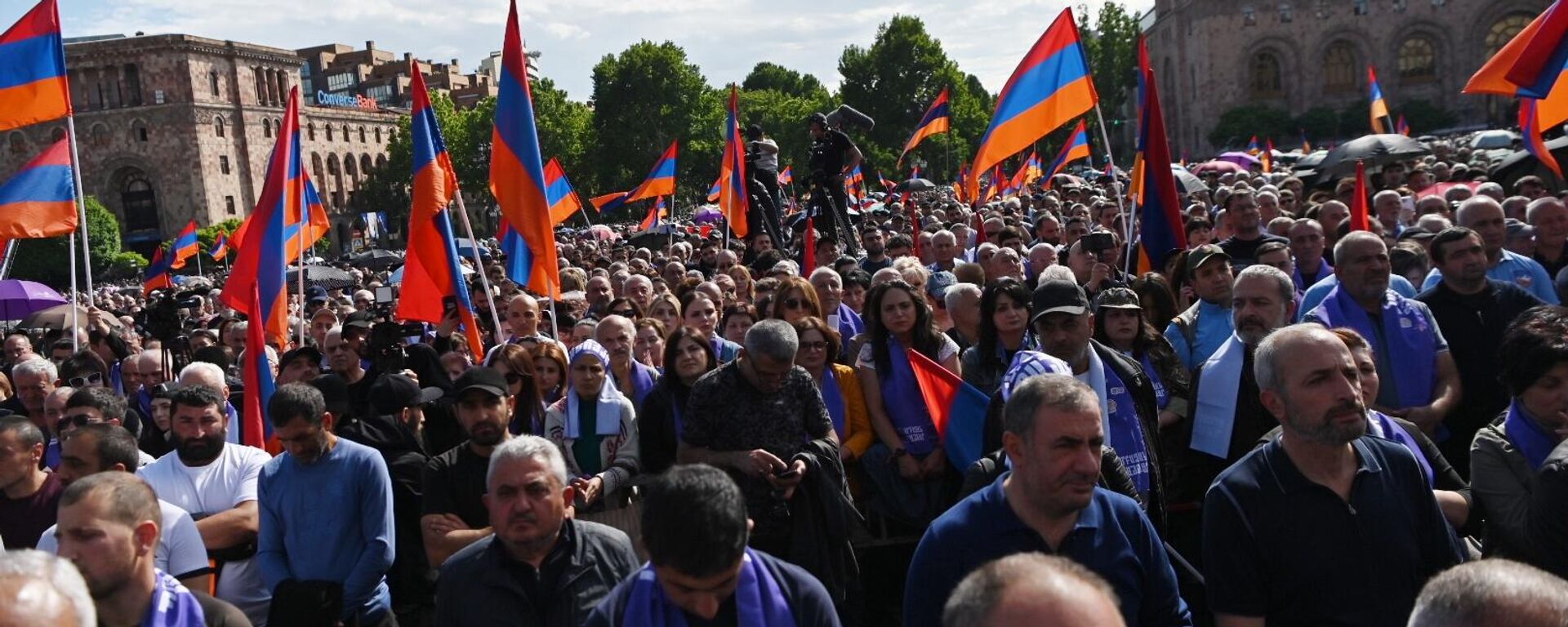 Акция протеста в Ереване. Архивное фото  - Sputnik Южная Осетия, 1920, 27.05.2024