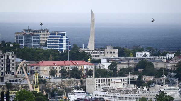 Вид на город с территории мемориального комплекса Малахов курган в Севастополе. - Sputnik Южная Осетия