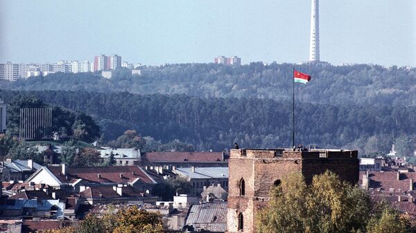 Гора Гедиминаса в городе Вильнюсе. Архивное фото - Sputnik Южная Осетия