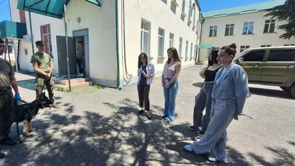 Студенты ЮОГУ на практике в МВД РЮО  - Sputnik Южная Осетия