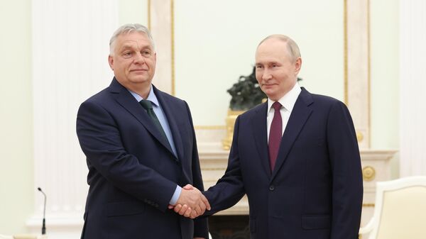 Президент РФ Владимир Путин встретился с премьер-министром Венгрии Виктором Орбаном - Sputnik Южная Осетия