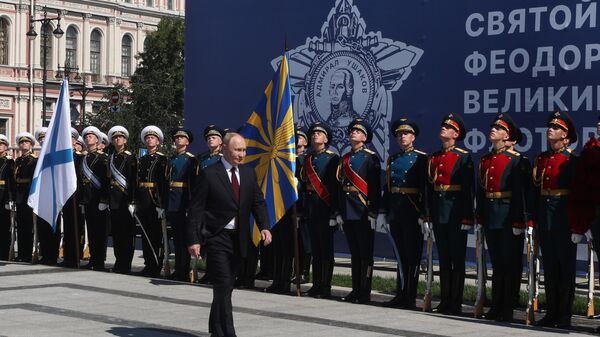 Президент Владимир Путин открыл памятник Ушакову в Санкт-Петербурге - Sputnik Южная Осетия