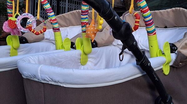 Младенцы в коляске на прогулке - Sputnik Южная Осетия