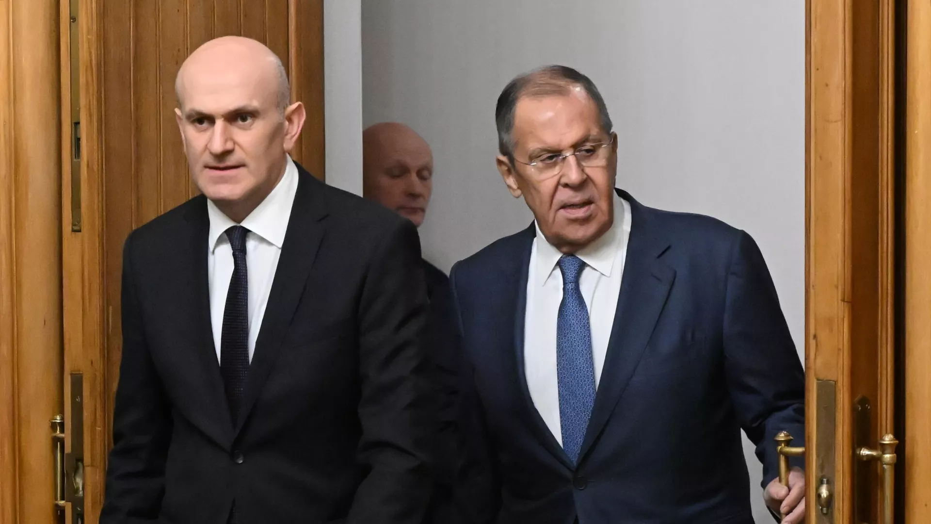 Встреча глав МИД РФ, Абхазии и Южной Осетии 